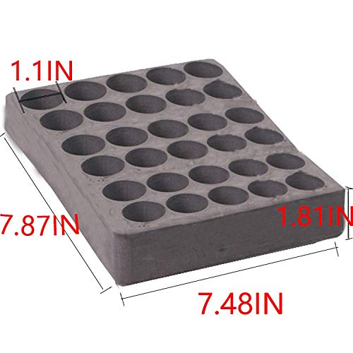 30 Vials Essential Oil Carrying Case with Foam Inserts 5-30 ml Storage Organizer