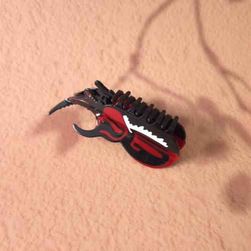 Horned Beetle Claw Clip - Durable Cellulose Acetate Novelty Hair Accessory