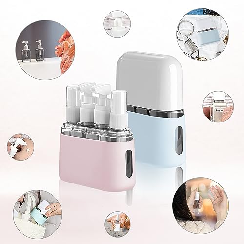 Rirool Travel Bottle Set, 8 Pack TSA Approved 50ml Travel Containers for Shampoo, Conditioner & Lotion