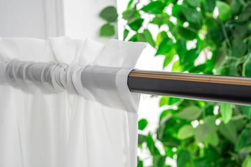 Ivory White Sheer Curtains - 90" Long, 2 Panels, Rod Pocket