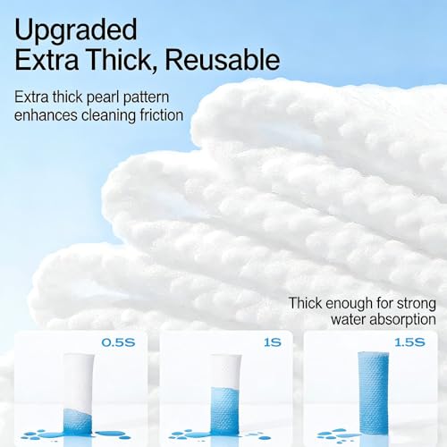 DK-SIMINA Disposable Hot Face Towels - Reusable Warm Facial Cloths, 60pcs