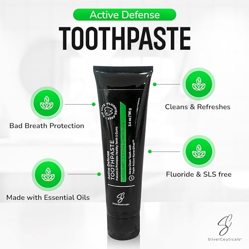 SilverCeuticals Natural Toothpaste with Nano Silver & Coral Calcium - 3.4oz