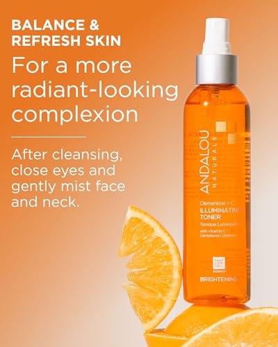 Andalou Naturals Illuminating Facial Toner with Clementine & Vitamin C - 6 fl oz