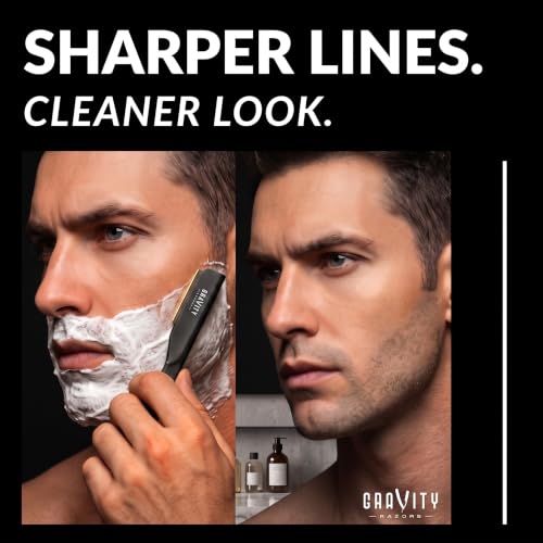 Gravity Razors Pro Straight Razor Kit - Ultra Exposed 2mm, 10 Blades