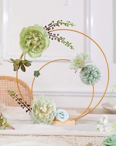 Kisflower Forest Green Artificial Flower Combo for DIY Decor