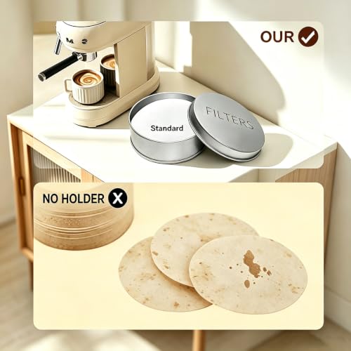 VAMIGO Travel Coffee Filter Holder - Dustproof & Compact Case for Standard Filters