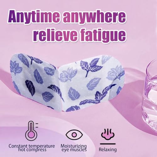 QINFENG Unscented Steam Eye Masks 18 Pack Self-Heating Warm Compress for Dry Eyes & Sleep