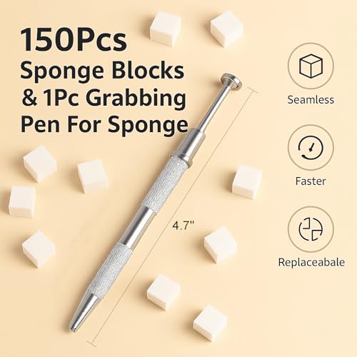 Gradient Nail Art Tool Set - 150PCS Nail Sponges & Grab Pen