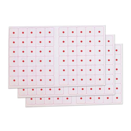 VAMA 3mm Red Bindi Sticker Set - Small Round Self-Adhesive Traditional Forehead Dots for Women