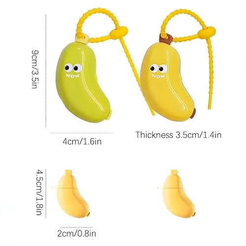 Banana Toothbrush Holder Set - 2-in-1 Portable Cover with Toothpaste Storage