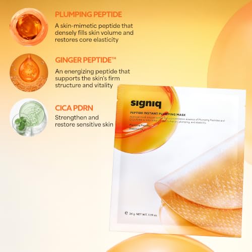 Signiq Peptide Instant Plumping Mask - Clear, 3 Pack
