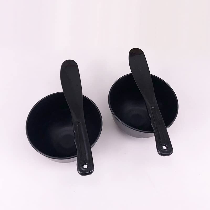 4-Pack Rubber Facial Mask Mixing Bowls with Spatulas for Skin Care & DIY Masks