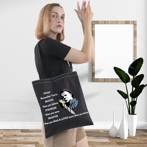 Michael Myers Makeup Bag Horror Movie Fans Gift LEVLO BT Zipper Pouch for Friends & Family