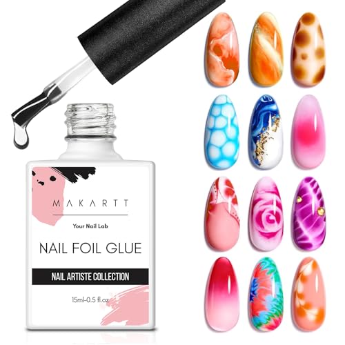 Makartt Nail Foil Glue Transfer Gel for Art Stickers 15ML