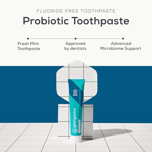 Georganics Probiotic Toothpaste 75ml Mint Flavor - Natural Fluoride-Free Oral Care