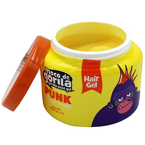 Moco de Gorila Punk Hair Gel - Strong Hold, 9.52 Oz, Pack of 3, Long-Lasting Styling
