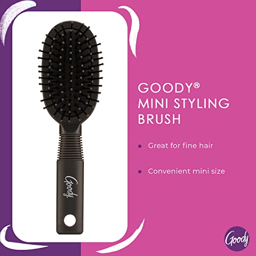 Goody Mini Cushion Hair Brush - Travel Size Detangling Brush