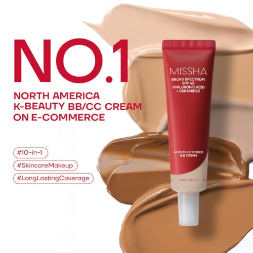 MISSHA M Perfect Cover BB Cream No.23 Natural Beige 1.69 oz SPF 42