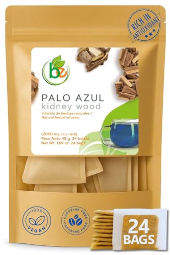 Palo Azul Herbal Tea - 24 Natural Tea Bags for Detox & Wellness