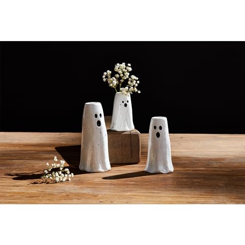 Medium Ghost Vase - Hand-Painted Ceramic Flower Holder