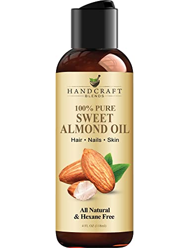 100% Pure Sweet Almond Oil - 4 Fl Oz - Natural Carrier Oil for Skin & Hair