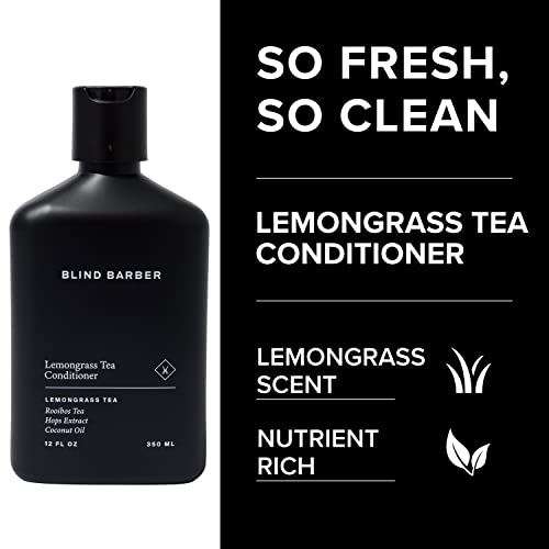 Blind Barber Lemongrass Tea Conditioner 12oz - Sulfate-Free, Adds Shine & Prevents Tangles