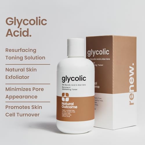 Glycolic Acid Toner 5% for Face - Exfoliating & Anti-Aging