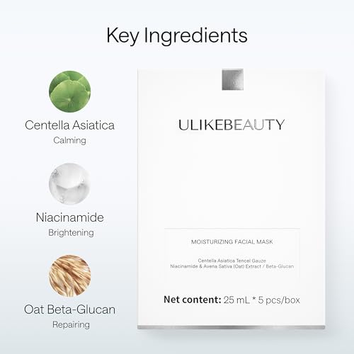 Deep Hydrating Overnight Hydrogel Facial Mask with Centella Asiatica - 5 Pcs