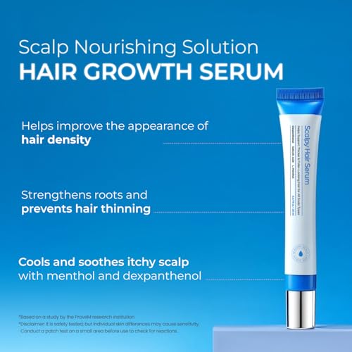 Seapuri Scalpy Hair Growth Serum for Thinning Hair | Korean Scalp Treatment with Salicylic Acid, Menthol, Dexpanthenol | Supports Hair Density & Thickening | Fuller Looking Hair & Scalp Health