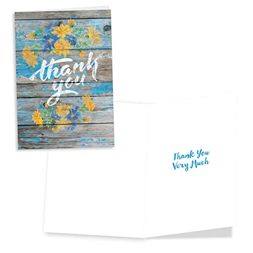 NobleWorks Assorted Thank You Cards Pack of 3 with Envelopes