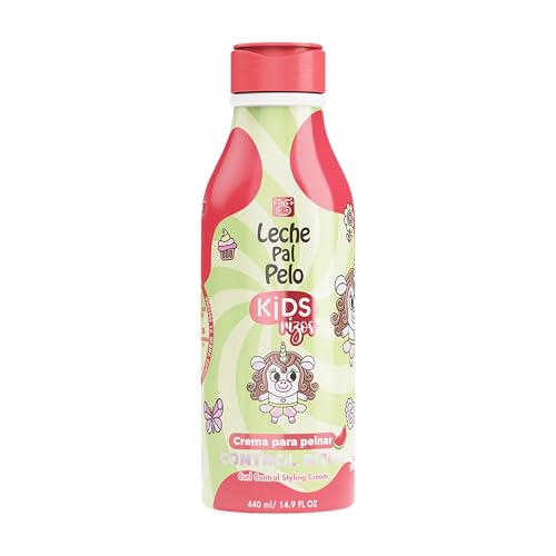 Leche Pal Pelo Kids Curl Control Styling Cream 14.9 oz - Moisturizing Hair Cream with Coconut Oil & Shea Butter