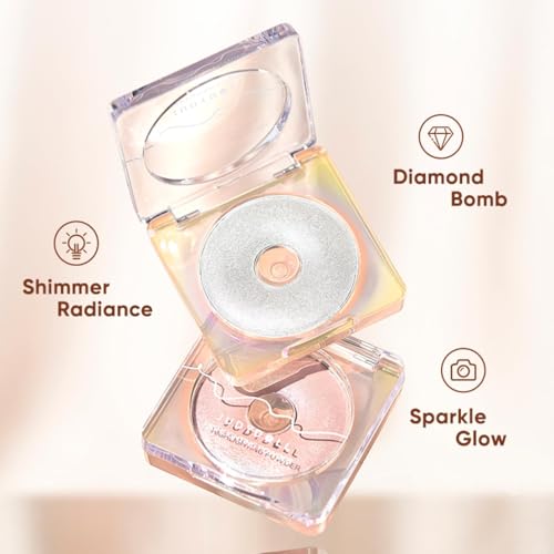 JUDYDOLL Starlight Highlighting Powder - 05 Silver Light, Buildable Glow