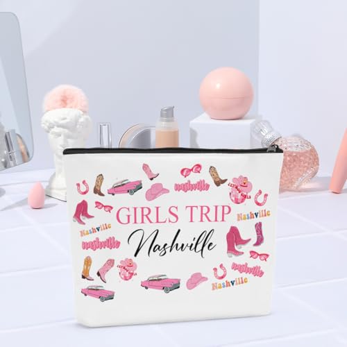 6Pcs Nashville Travel Makeup Bags – Stylish Gifts for Women