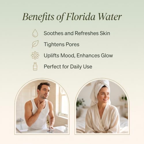 UNIVERSEBUNDLES Florida Water Spiritual Cleansing Gift Set with 2.5 Fl Oz Pack of 3, Includes Cologne, Bar Soap & Travel Spray