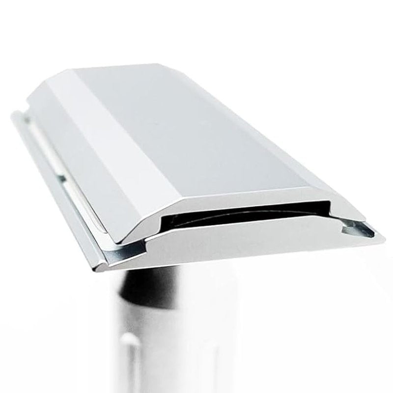 Goodfellas’ Smile SYNTESI STAINLESS STEEL Double Edge Safety Razor – CNC Machined with an Extreme Comfort Angle, Made in Italy