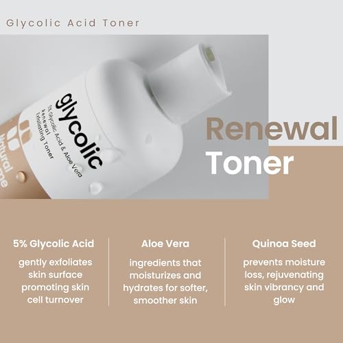 Glycolic Acid Toner 5% for Face - Exfoliating & Anti-Aging