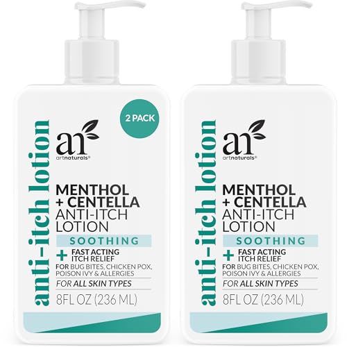 Artnaturals Anti-Itch Lotion with Menthol & Centella 8 oz (2 Pack)