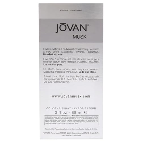 Jovan Platinum Musk Men EDC Spray 3 oz