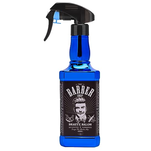 ZIBARBER 500ml Hair Spray Bottle - Adjustable Mist & Stream for Salon & Gardening