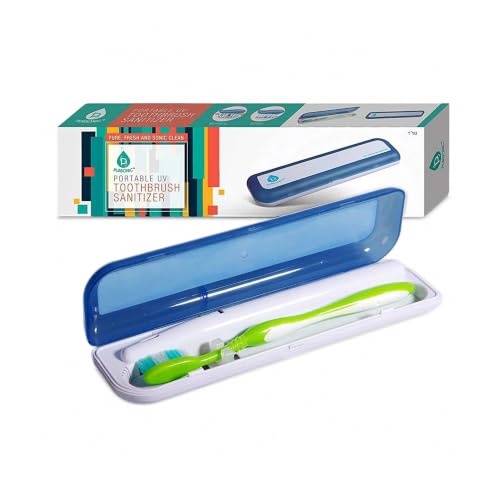 Pursonic Portable UV Toothbrush Sanitizer Case Travel Holder with Auto Shut-Off