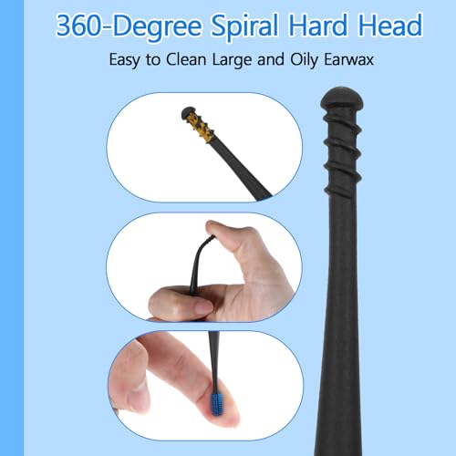 Q-Grips Ear Wax Removal Tool Kit - 6PCS Reusable Ear Cleaners