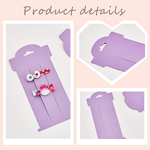 108pcs Hair Bow Display Cards - 6 x 3 Inch Rectangular Cardboard Holders
