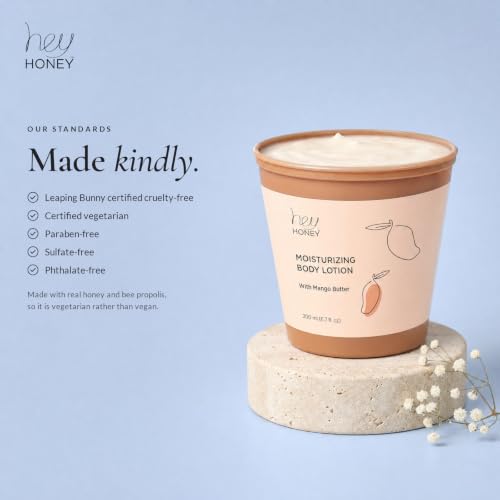 Hey Honey Mango & Honey Water-Free Body Lotion with Hyaluronic Acid & Ceramides - 6.7 oz