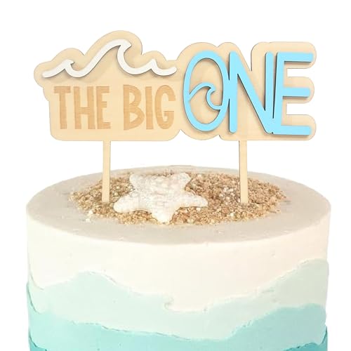 Beach Theme 1st Birthday Cake Topper - Surfer Decoration