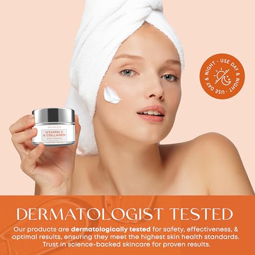 Vitamin C & Collagen Face Moisturizer - Anti-Aging Hydrating Cream - 1.69 Fl oz