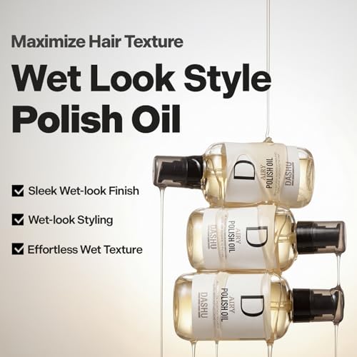 DASHU Pro Airy Polish Oil - 3.38 fl oz Lightweight Hair Styling Oil