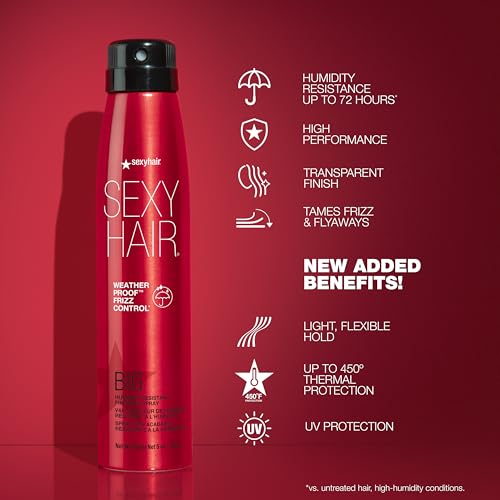SexyHair Big Weather Proof Finishing Spray - Frizz Control & Humidity Resistance