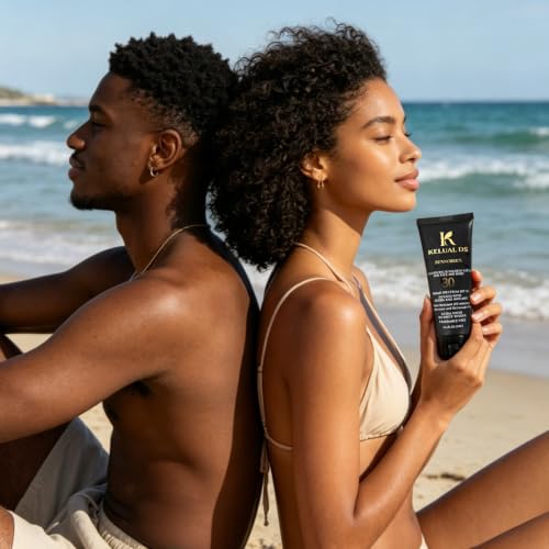 KELUAL DS Sunscreen SPF 30 for Women of Color - No White Residue