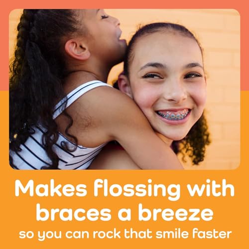 Plackers Orthopick Flossers 36 Count — Flexible, Shred-Resistant Dental Picks for Braces