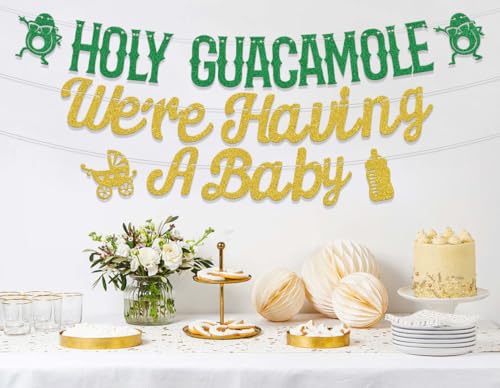 Holy Guacamole Baby Shower Banner - Avocado Theme Decorations